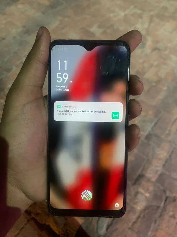 oppo f 15 screen display finger print 3