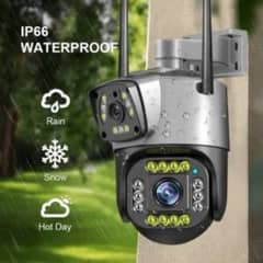 Cctv Outdoor Dual LENS PTZ  Wifi camera wireless 2mp 1080p resolution