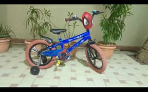 Imported Kids Spiderman Cycle Bicycle 16 Wheel Used. 03139256528