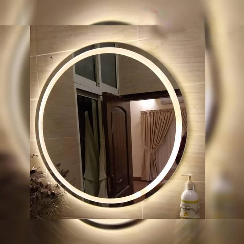 Led Mirror, Mirror, Decor, Round Led Mirror, Make Up Mirror 5