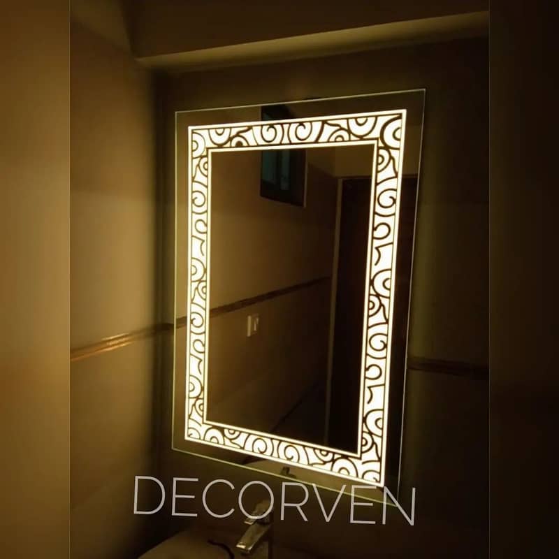 Led Mirror, Mirror, Decor, Round Led Mirror, Make Up Mirror 6