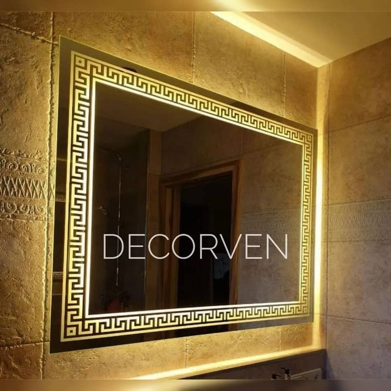 Led Mirror, Mirror, Decor, Round Led Mirror, Make Up Mirror 7