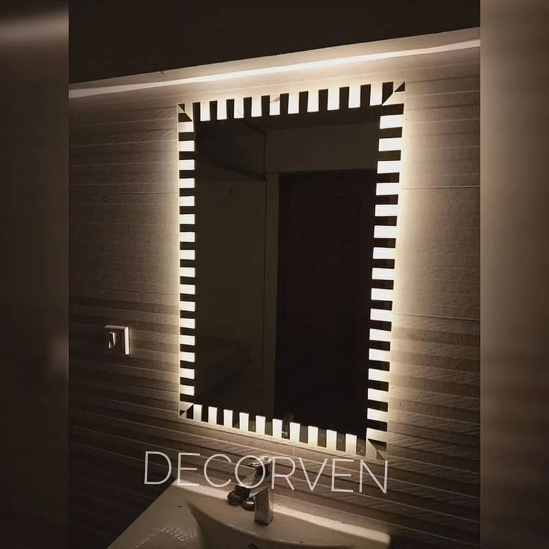 Led Mirror, Mirror, Decor, Round Led Mirror, Make Up Mirror 9