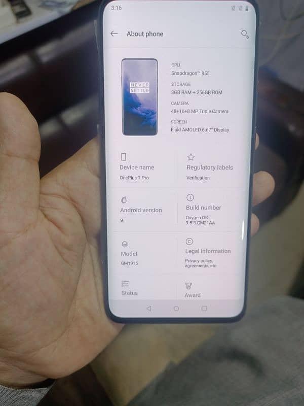 condition 10 bye 10 no shet no dot one plus 7pro dual SIM PTA global 4