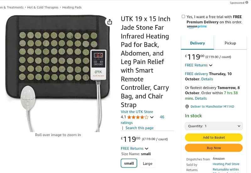 Imported Infrared Heatpad For Back Pain and Physiotherapy 1