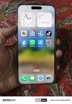 I phone 15 pro max LLa modal Pta proved 0