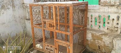 A hand made wooden Cage