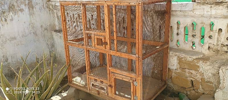 A hand made wooden Cage 1