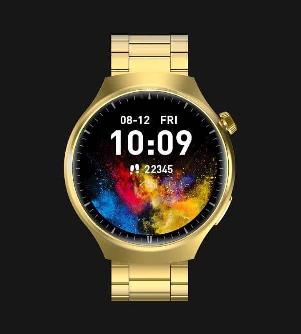 Watch4 Pro SmartWatch with Round Dial,2 Straps and Wireless Charger 3