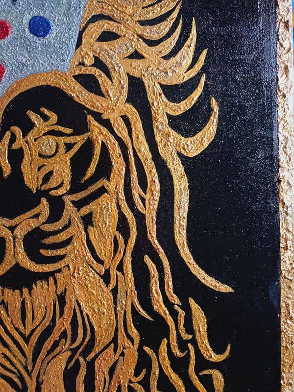 lion king gold painting 1