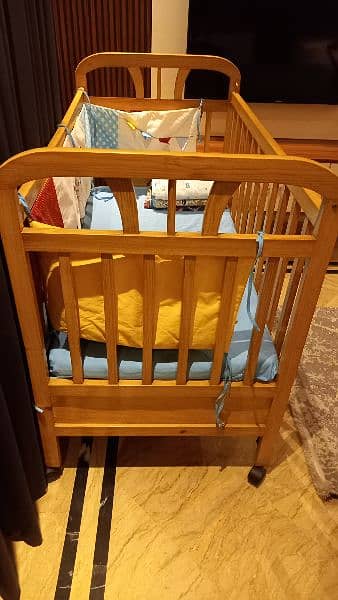 Wooden Baby Cot 1