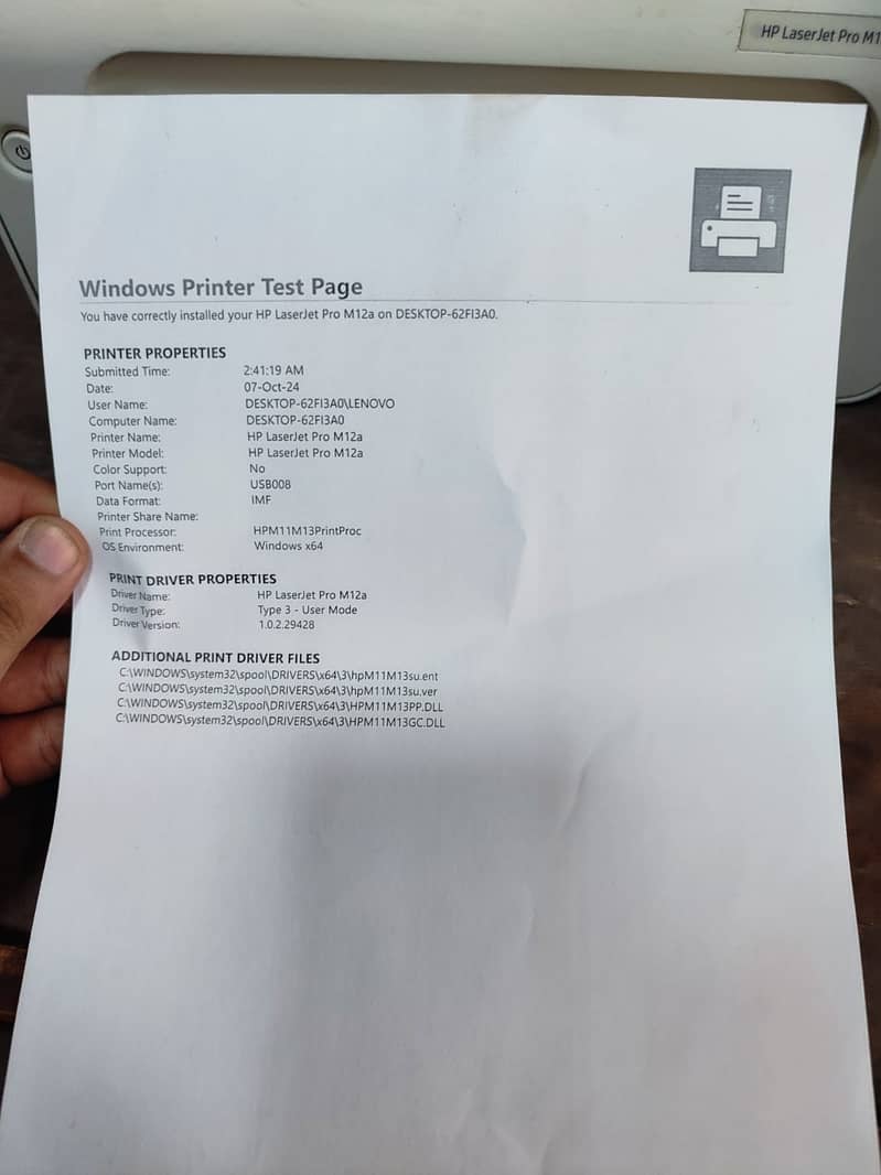 HP Laserjet Pro M12a Black n White Priner for sale 2