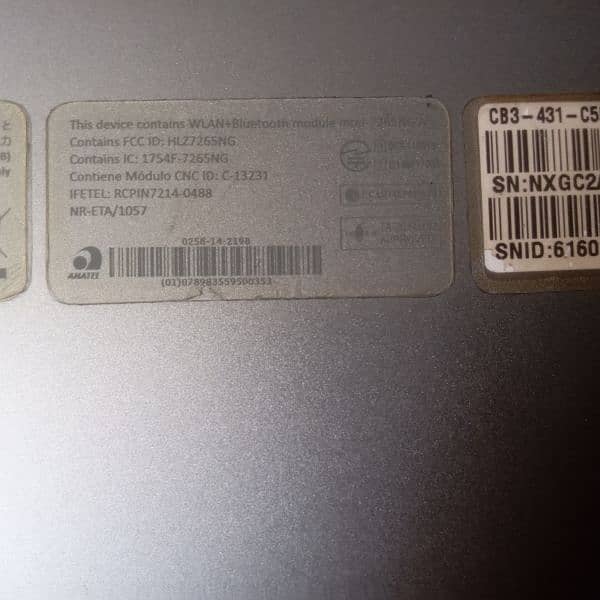 Acer Chromebook for sell.         less ho jaya ga 7