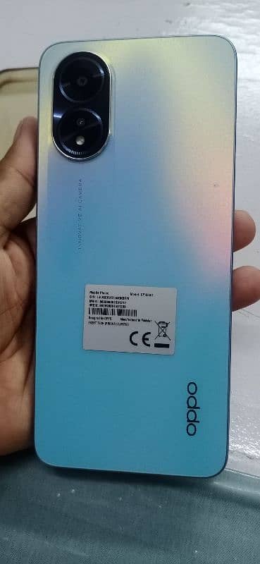 My mobile for selling oppo a18 4+4 gb ram 128gb rom PTA approved 7