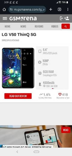 lg v50 thinq 5G pta offical Approved all ok non open non repire