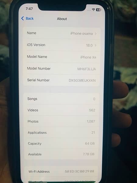 iphone Xr 64gb jv black colour condition 9/10 3