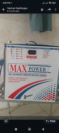 Max power fully automatic inverter and also a battery charger 0