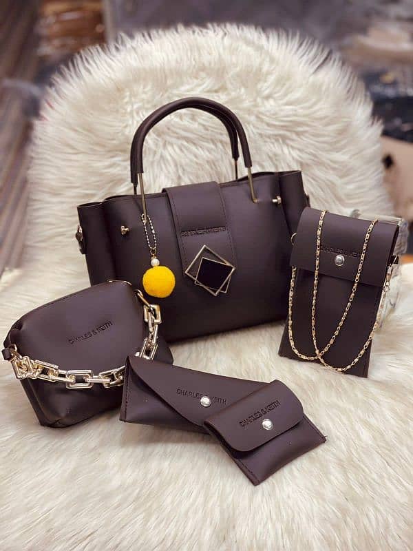 Charles And Kieth 5Pcs Set Ladies Hand Bag 7