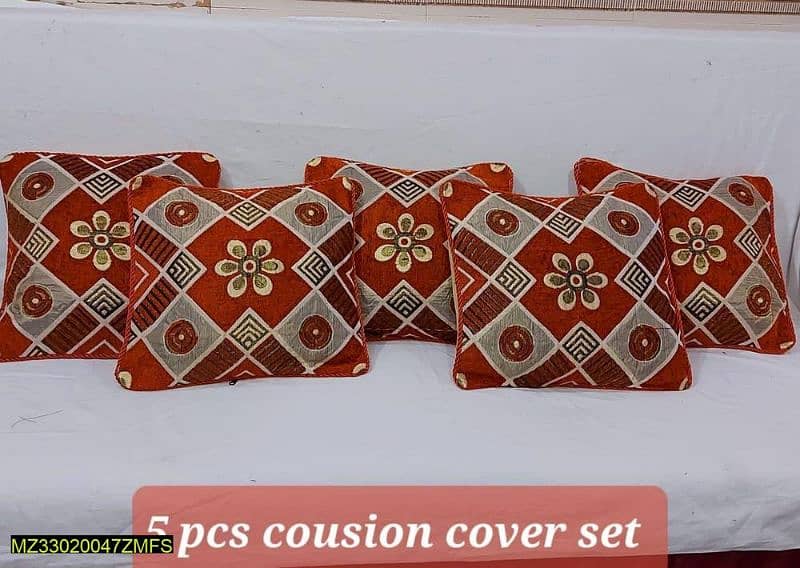 5 Pcs Embroider Filled cushion 0