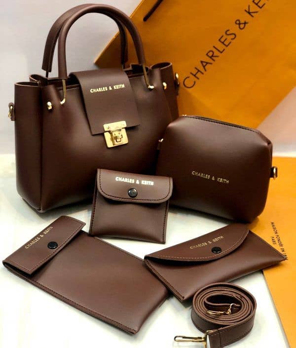 5 Pcs Shoulder Bag Set For Girls Charles & Keith Handbag 1