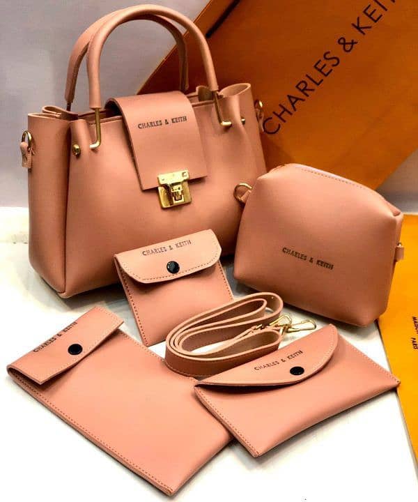 5 Pcs Shoulder Bag Set For Girls Charles & Keith Handbag 3