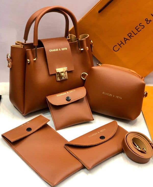 5 Pcs Shoulder Bag Set For Girls Charles & Keith Handbag 4