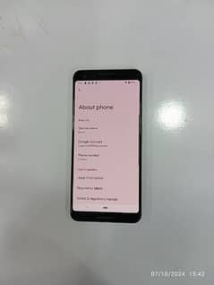 Google pixel 3   4/64  pta approved