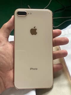 iPhone 8 Plus Golden Colour 10/10 condition water pack