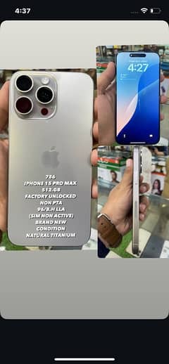 IPhone 15 pro max 512 gb