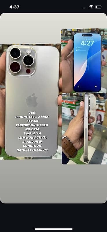 IPhone 15 pro max 512 gb 0