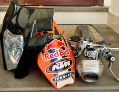 Trail / Dirt Bike / Motocross Exhaust, KTM - Mudguard and KTM - light 0