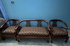 Original wooden sofa