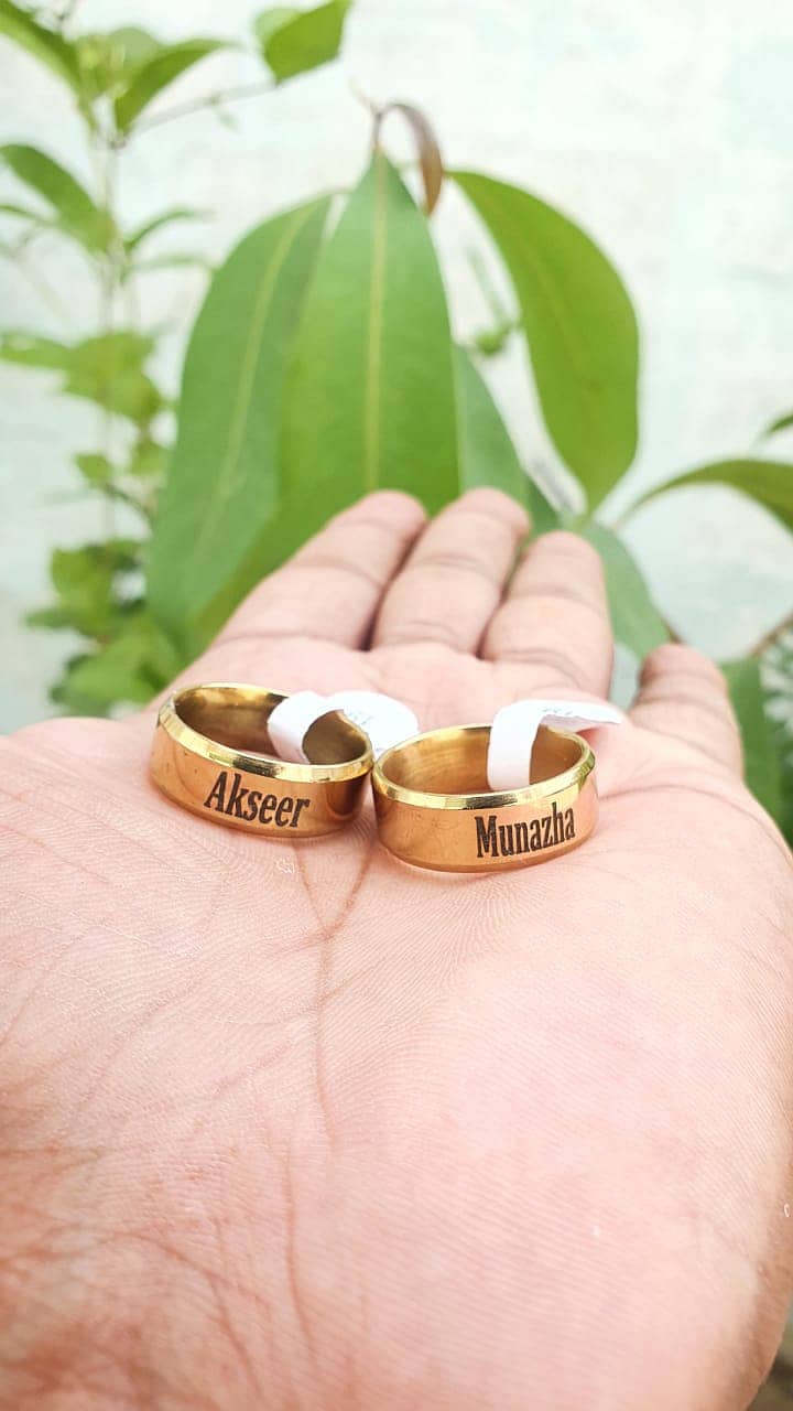 Customised Name Rings for Couples special for Boyfriend and girlfriend 2