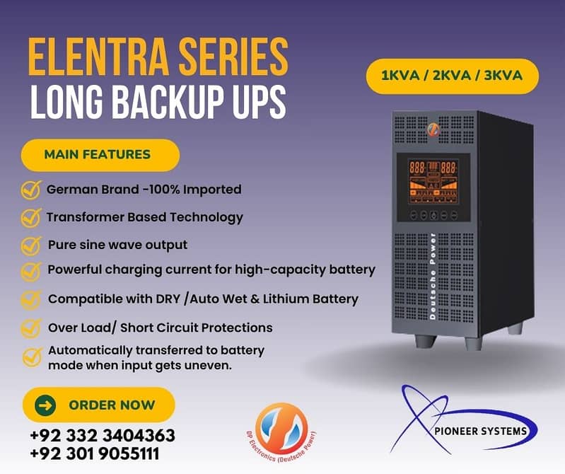 Long back up UPS Systems & Inverters - Pure Sinewave, Imported 1