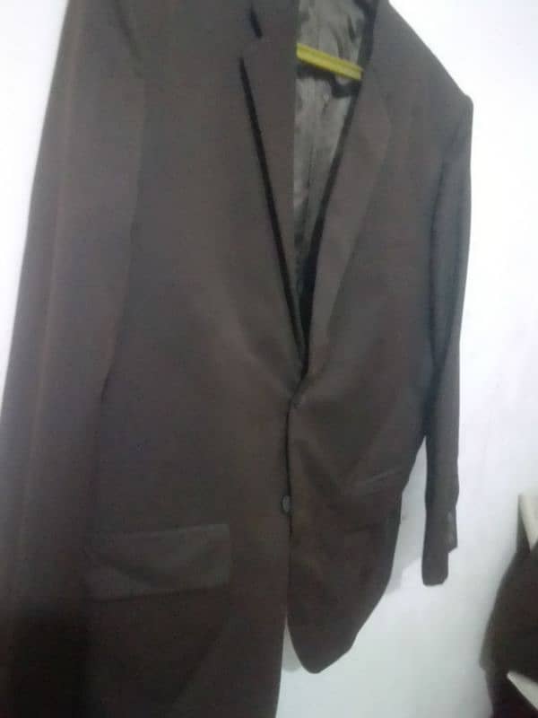 Brown lining design pent coat and shirt 0