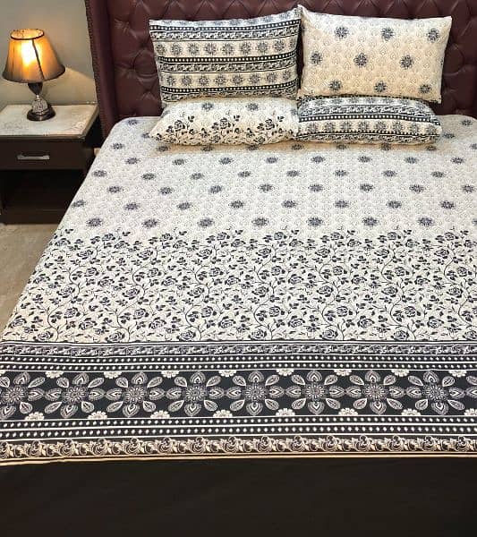 We deal in all kinds of bedsheets (flat, fitted) Quilt and Bedcovers. 5