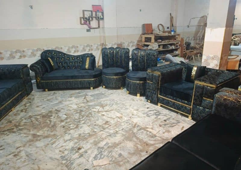 Sofa Set/ 6-Seater Sofa Set / Luxury Sofa Set wooden Sofa [Molty Foam] 7