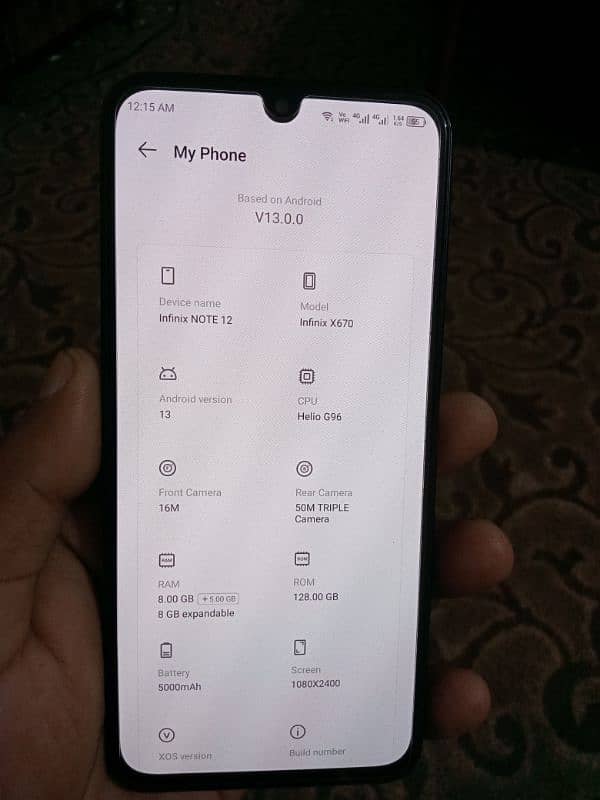 infinix note 12 G96 33watt charge 2