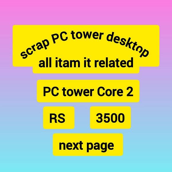 scrap pc leptop hard drive rem supply processor card LCD all itam 0