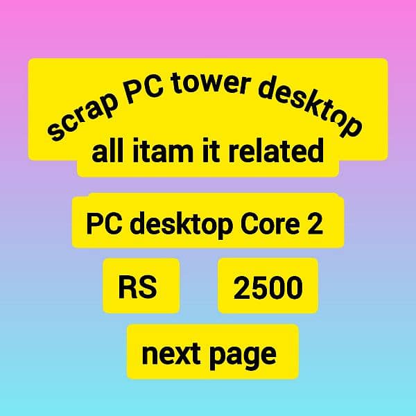 scrap pc leptop hard drive rem supply processor card LCD all itam 1