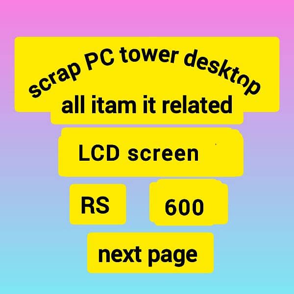 scrap pc leptop hard drive rem supply processor card LCD all itam 5