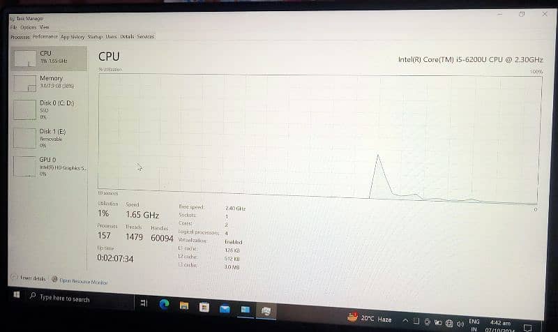 Core i5 6th Gen 8gb 256 ssd Bazzalless 4k Display 6