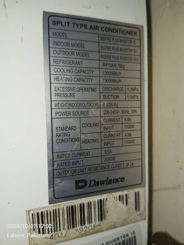 Dawlance AC inverter 3