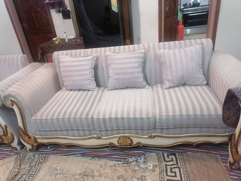 7  Seater sofa set /New condition/ luxury sofa contact me 03001311617 1