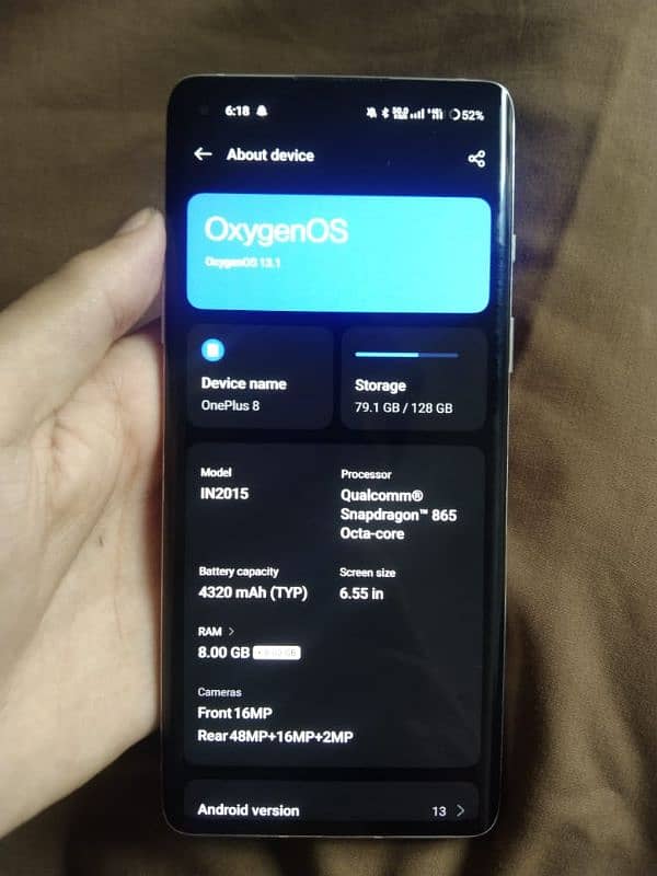 OnePlus 8 5g dual sim global with charger 7