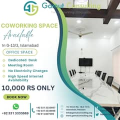 Co-Working Soace Available in G-13/3