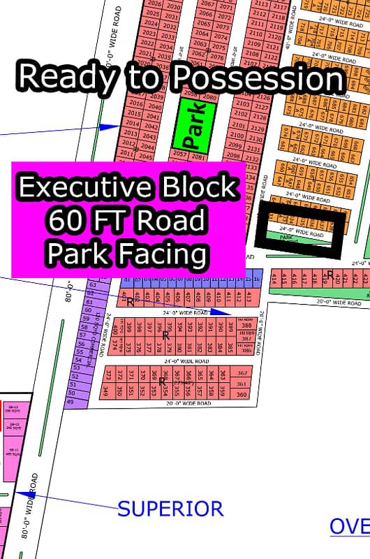 L - (Executive Block + 60 FT Road + Park Facing) North Town Residency Phase - 01 (Surjani) 1