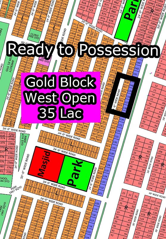 L - (West Open + Gold Block) North Town Residency Phase - 01 (Surjani) 1