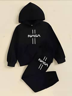 Fleece Printed hoodie Kids Suits 0