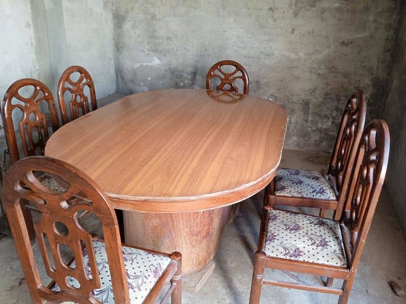 Dinning table with 6 chairs 1